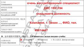 Как правильно заполнить анкету на китайскую визу в Пижама Пати
