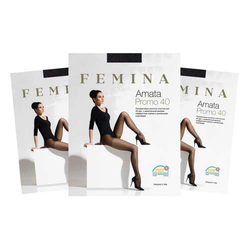 Колготки женские FM Amata Promo 40 den nero 3/M (набор 3 шт.) в Пижама Пати